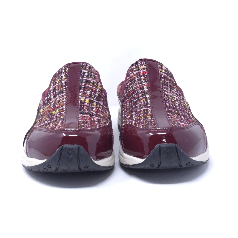 Easy Spirit Traveltime  Slip On Wine-Tweed-Multi-Patent 10WW US - Picture 3 of 10